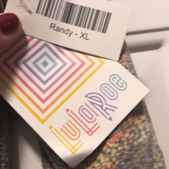 Lularoe Randy shirt, XL, grey body, BNWT - Picture 4 of 5